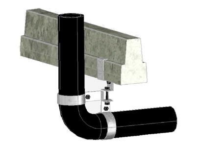 110mm waste pipe support brackets